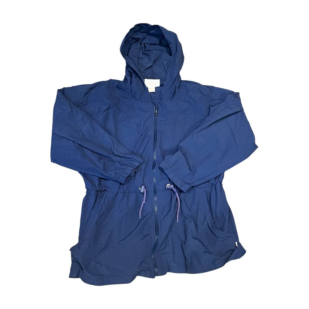 Vintage 90s Express Athletique Navy Blue Windbreaker Jacket Men M Gorpcore Norm